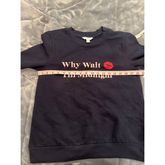 1901 NWT Graphic Black Fleece Lined Sweatshirt Size Small - Picture 10 of 11